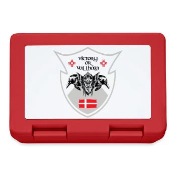 Dänemark Wikinger Design - Brotdose - Rot - Vorne