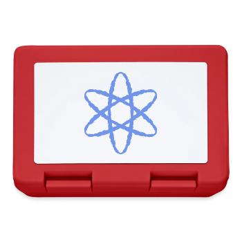 Atom Symbol Atomkraft Wissenschaft - Brotdose - Rot - Vorne