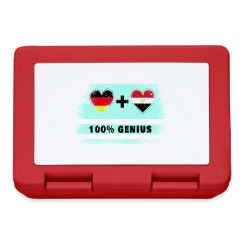 Allemagne et Egypte 100% génial / cadeau - Boîte à goûter - rouge - Devant