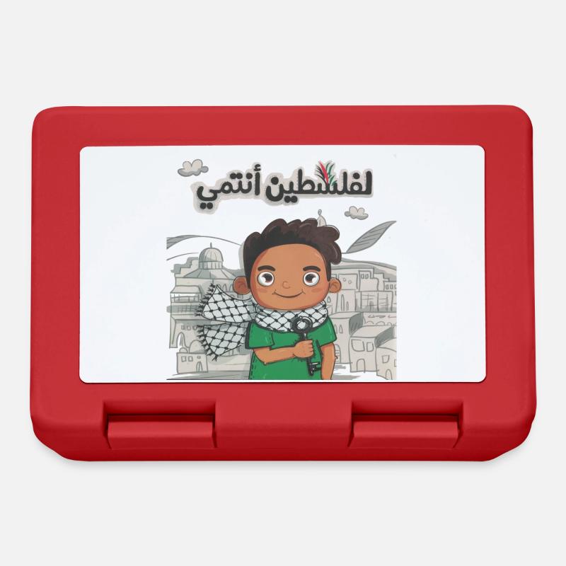 À la Palestine j'appartiens transparent - Boîte à goûter - rouge