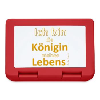 Ich bin die Königin meines Lebens - Brotdose - Rot - Vorne