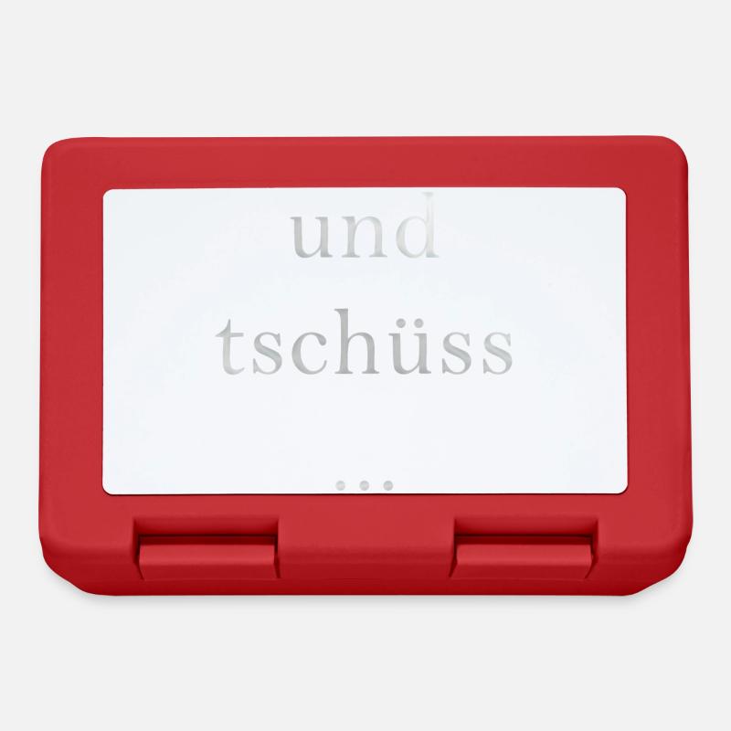 und tschüss... - Brotdose - Rot