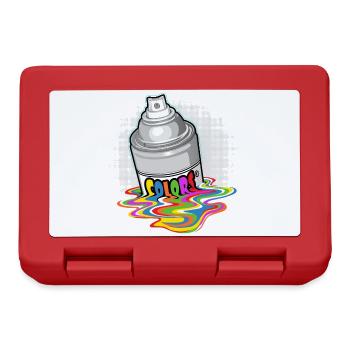 paint bomb and drippings - Lunchbox - red - Front