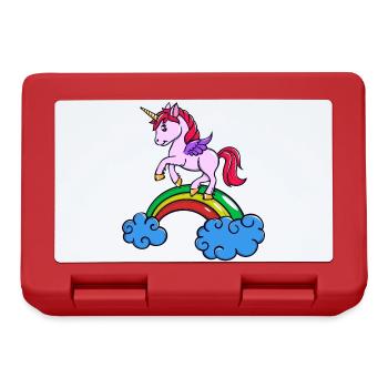 Animal Licorne - Boîte à goûter - rouge - Devant