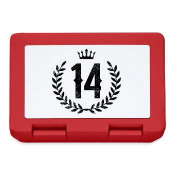 14 Number wreath - Lunchbox - red - Front