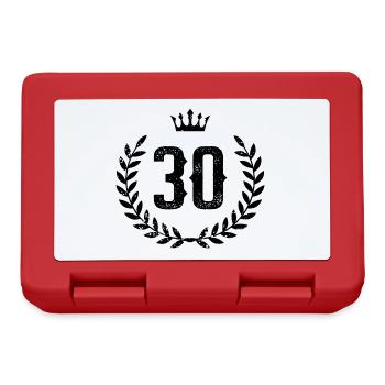 30 Nombre de couronne - Boîte à goûter - rouge - Devant