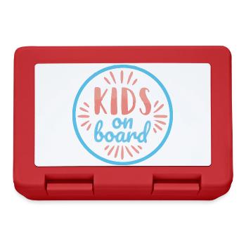 Kids on board - Boîte à goûter - rouge - Devant