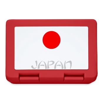 DRAPEAU. JAPON. JAPAN. ASIE. ASIATIQUE. SPORT - Boîte à goûter - rouge - Devant