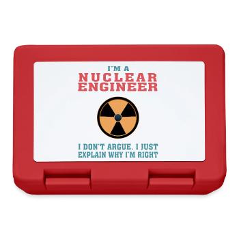 Lustiges Nukleartechnik-Zitat für Nuclear Engine - Brotdose - Rot - Vorne