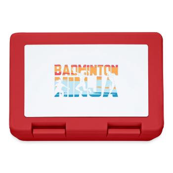 Badminton Ninja Badminton Spieler - Brotdose - Rot - Vorne