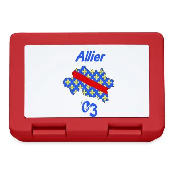 Allier - Boîte à goûter - rouge - Devant
