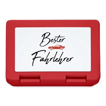 Bester Fahrlehrer - Brotdose - Rot - Vorne
