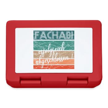 Fachabitur Fachabi Schulabschluss Geschenk - Brotdose - Rot - Vorne
