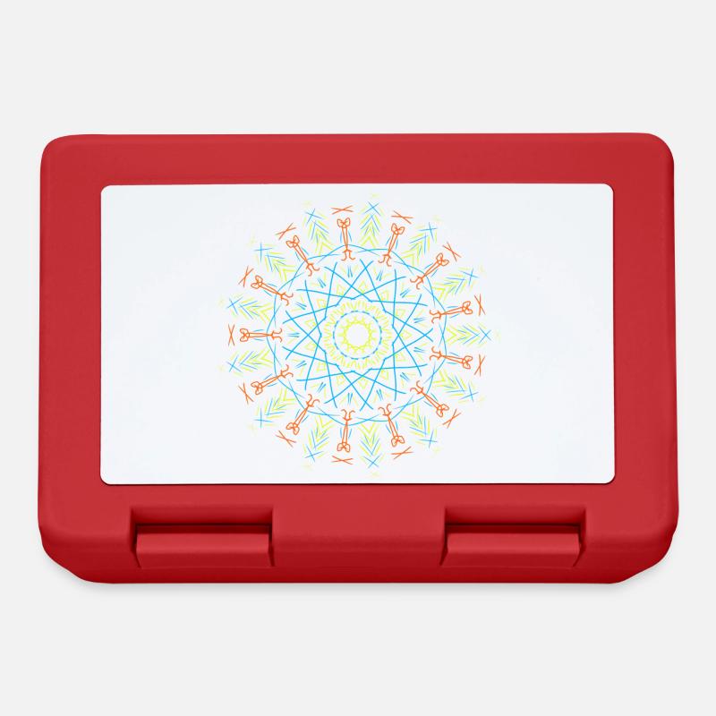 Mandala - Brotdose - Rot