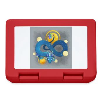 Blue Ink Spirits Posters - Rainbow Blue Dragon - Lunchbox - red - Front