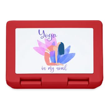 Yoga Is My Soul – Colored Pose - Lunchbox - red - Front