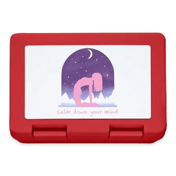 Yoga - Boîte à goûter - rouge - Devant