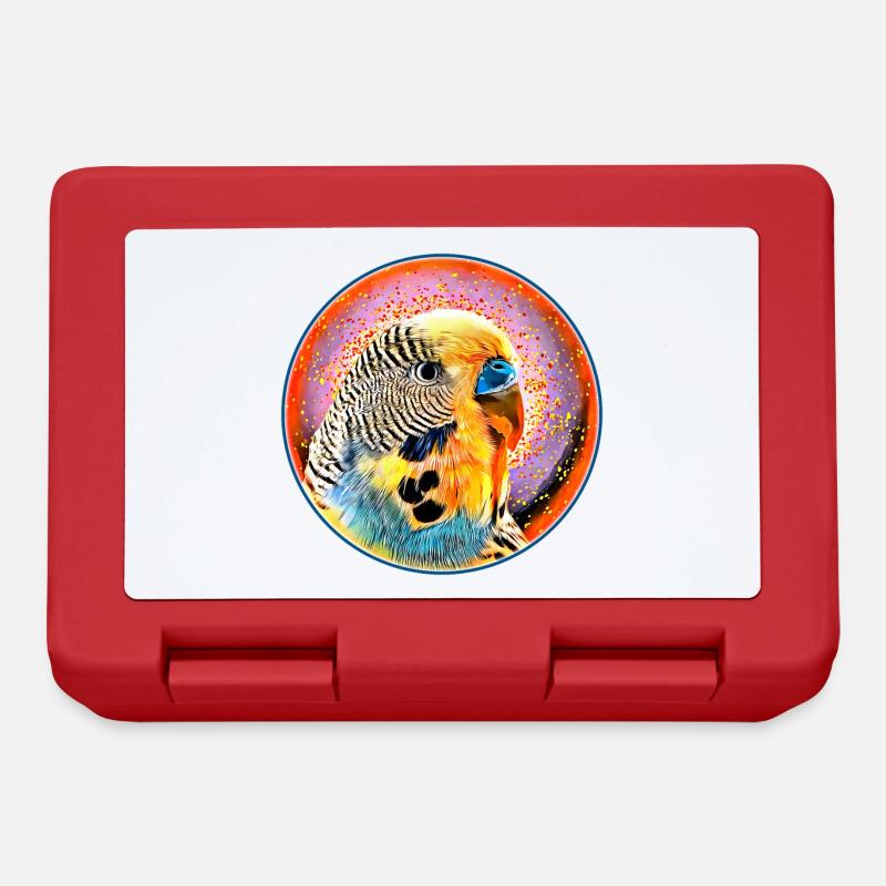 The budgie in bubble - Lunchbox - red