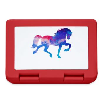 Horse Fool Stallion Gallop Icelandic Horses Horses - Lunchbox - red - Front