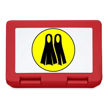 Diving Fin Circle - Lunchbox - red - Front