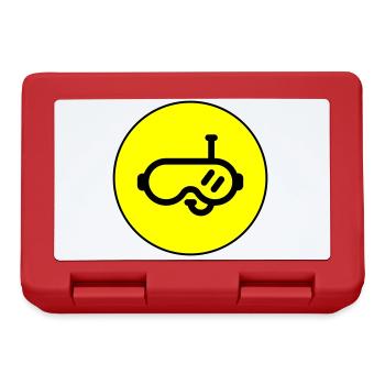 Diving goggles circle - Lunchbox - red - Front