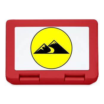 Mountains Icon Circle - Lunchbox - red - Front