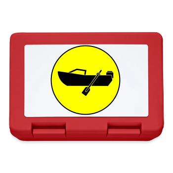 boot icon circle - Lunchbox - red - Front