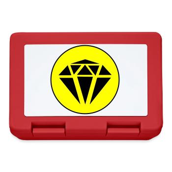 Cercle d’icônes de diamant - Boîte à goûter - rouge - Devant