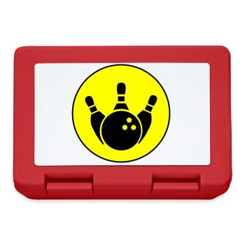 Kegeln Kegel Icon - Brotdose - Rot - Vorne