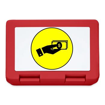 Geld Icon - Brotdose - Rot - Vorne