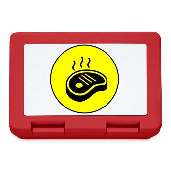 Steak icon circle - Lunchbox - red - Front