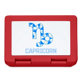 Signe du zodiaque Capricorne Étoile Interprétation Horoscope - Boîte à goûter - rouge - Devant