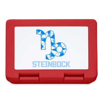 Tierkreiszeichen Spruch Steinbock Astronomie - Brotdose - Rot - Vorne