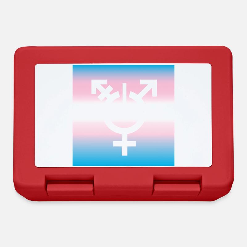 drapeau transgenre LBGTQ queer symbole tolérance CSD - Boîte à goûter - rouge