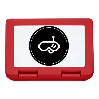 Diving goggles circle - Lunchbox - red - Front