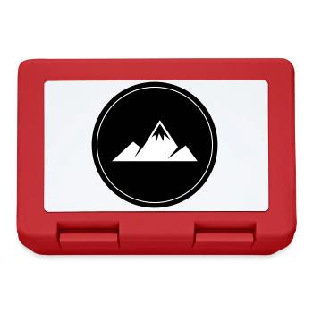 Berge Kreis - Brotdose - Rot - Vorne