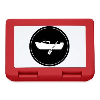 boot icon circle - Lunchbox - red - Front