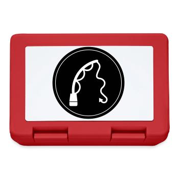 Icône de pêche à la canne à pêche - Boîte à goûter - rouge - Devant
