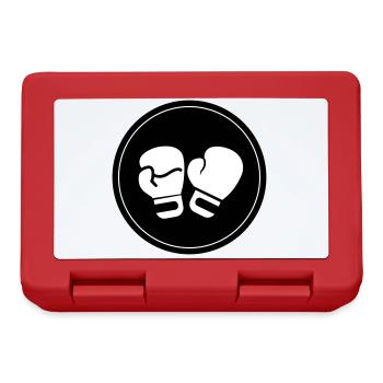 Symbole des gants de boxe - Boîte à goûter - rouge - Devant