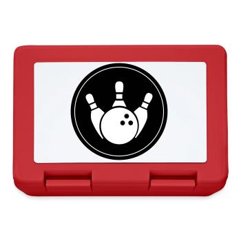 Kegeln Kegel Icon - Brotdose - Rot - Vorne