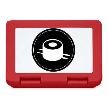 Sushi icon Kreis - Brotdose - Rot - Vorne