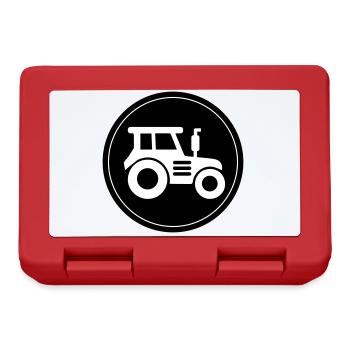 Cercle d’icônes de tracteur - Boîte à goûter - rouge - Devant