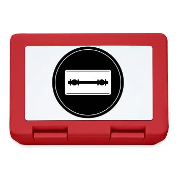 Razor Blade Icon Circle - Lunchbox - red - Front