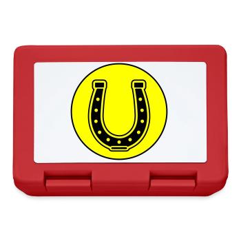 Hufeisen Symbol - Brotdose - Rot - Vorne