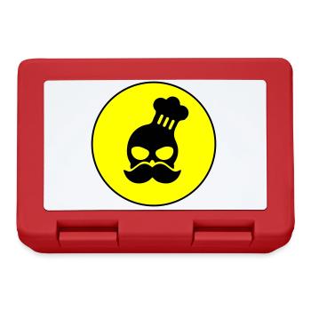 Icône du crâne de cuisinier - Boîte à goûter - rouge - Devant