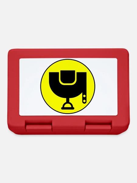 Sattel Symbol - Brotdose - Rot