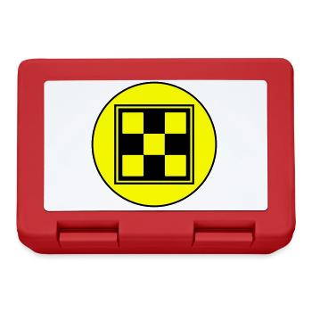 Symbole d’échiquier - Boîte à goûter - rouge - Devant