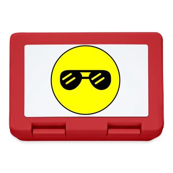 Sonnenbrille Symbol - Brotdose - Rot - Vorne