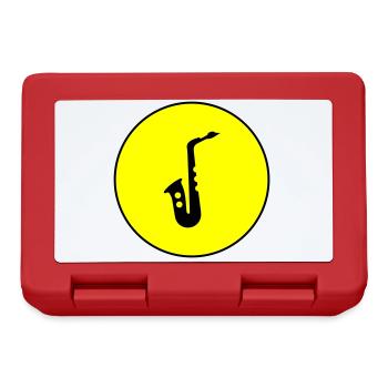 Trumpet symbol - Lunchbox - red - Front