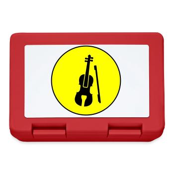 Icône de violon - Boîte à goûter - rouge - Devant